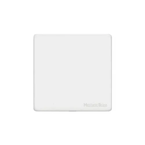 Vintage Range-Matt White-Single Blank Plate