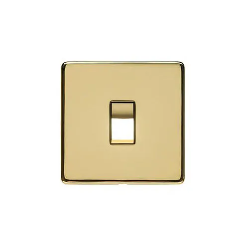 Studio Range-Polished Brass-1 Gang Rocker Switch (10 Amp)