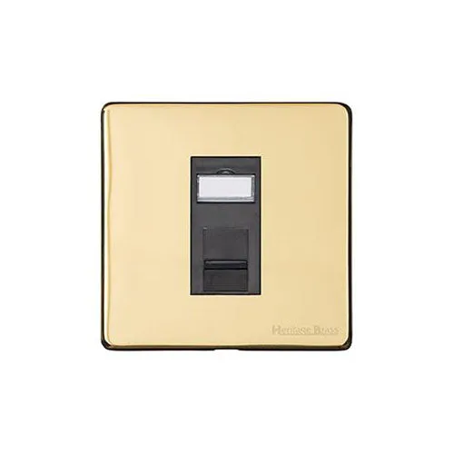 Studio Range-Polished Brass-1 Gang RJ11