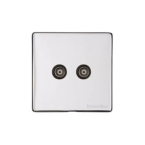Studio Range-Polished Chrome-TV/FM Diplexed Socket