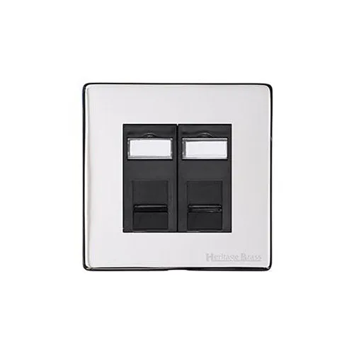 Studio Range-Polished Chrome-2 Gang RJ45