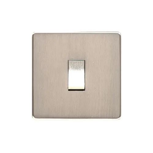 Studio Range-Satin Nickel-1 Gang Rocker Switch (10 Amp)