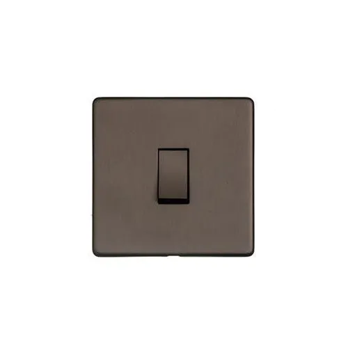 Studio Range-Matt Bronze-1 Gang Rocker Switch (10 Amp)