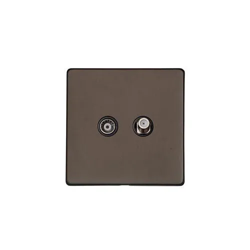 Studio Range-Matt Bronze-TV/Satellite Socket