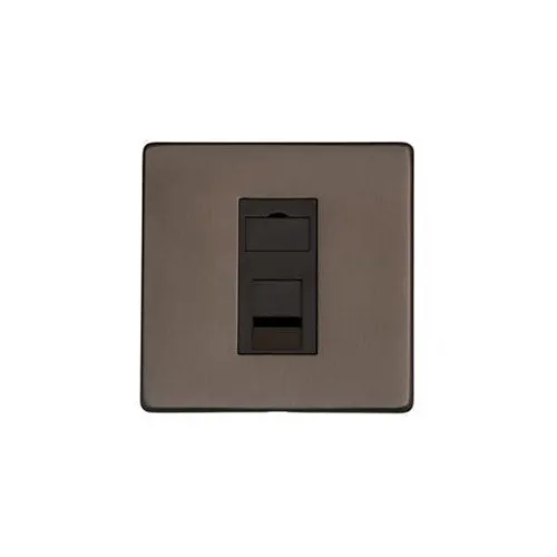 Studio Range-Matt Bronze-1 Gang RJ11