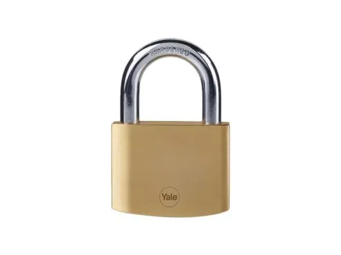 Yale Brass Open Shackle Padlock 50 mm Y110B/60/132/1
