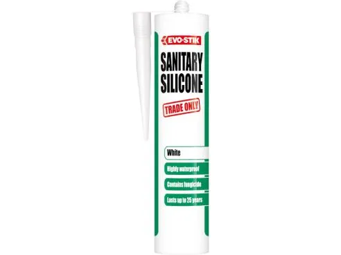 Evo-Stik Sanitary Silicone Sealant White C20 Catridge