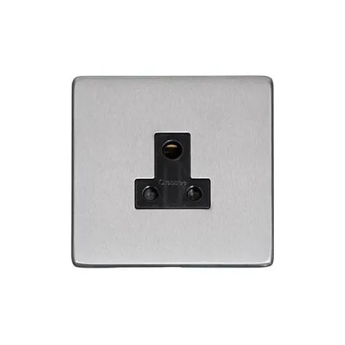 Studio Range-Satin Chrome-5 Amp 3 Round Pin Socket
