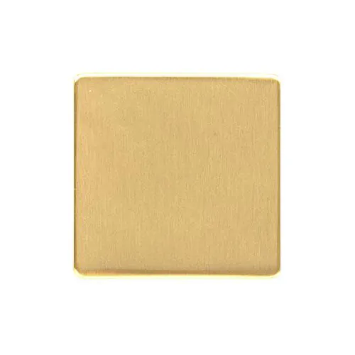 Studio Range-Satin Brass-Single Blank Plate