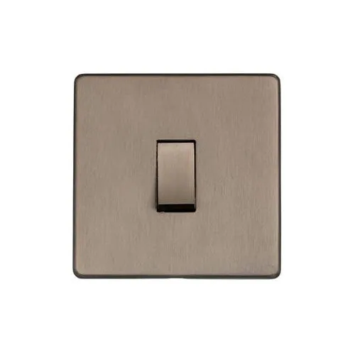 Studio Range-Aged Pewter-1 Gang Rocker Switch (10 Amp)