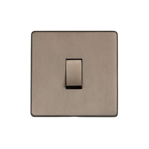 Studio Range-Aged Pewter-1 Gang Intermediate Rocker Switch (10 Amp)