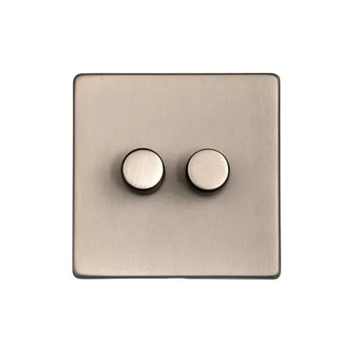 Studio Range-Aged Pewter-2 Gang Dimmer (250 watts)