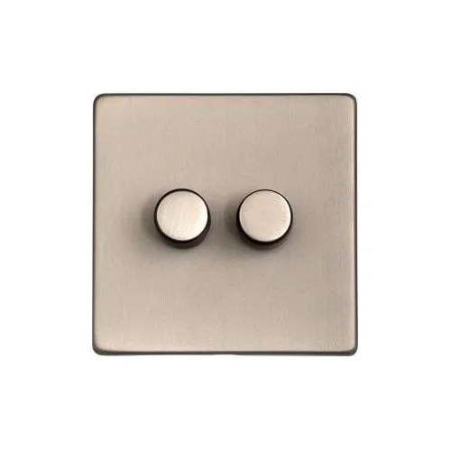 Studio Range-Aged Pewter-2 Gang Dimmer (400 watts)