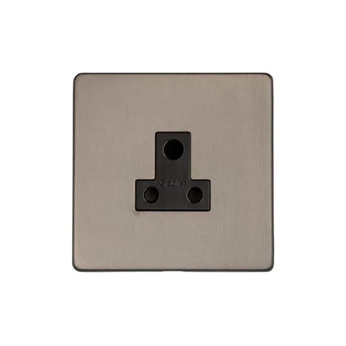 Studio Range-Aged Pewter-5 Amp 3 Round Pin Socket
