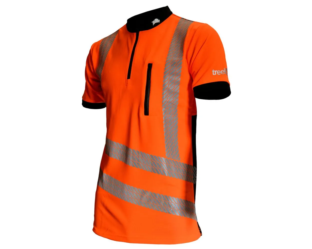 Treehog Hi-vis Short Sleeved T-shirt, Orange