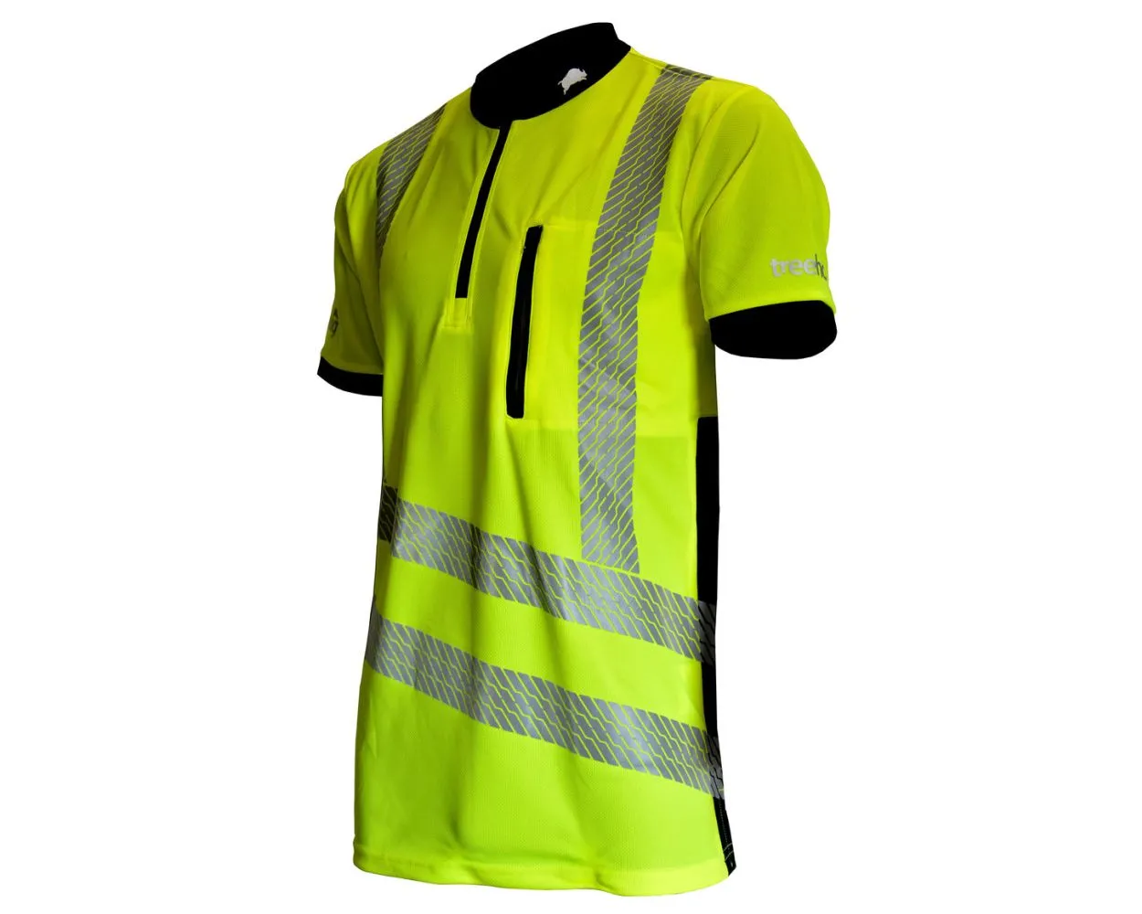 Treehog Hi-vis Short Sleeved T-shirt, Yellow