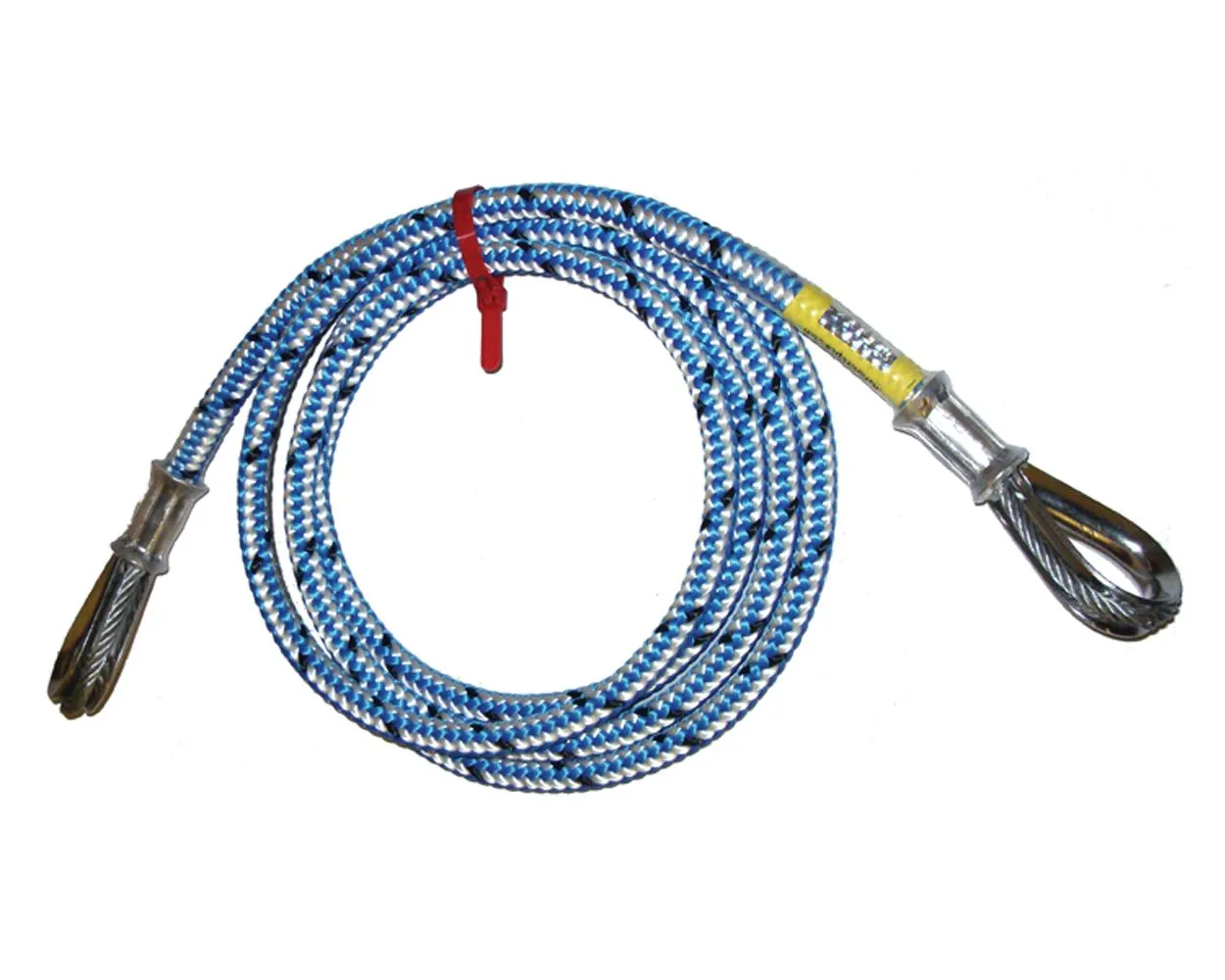 Wirecore Flip Line with rope grab, 13mm x 3m