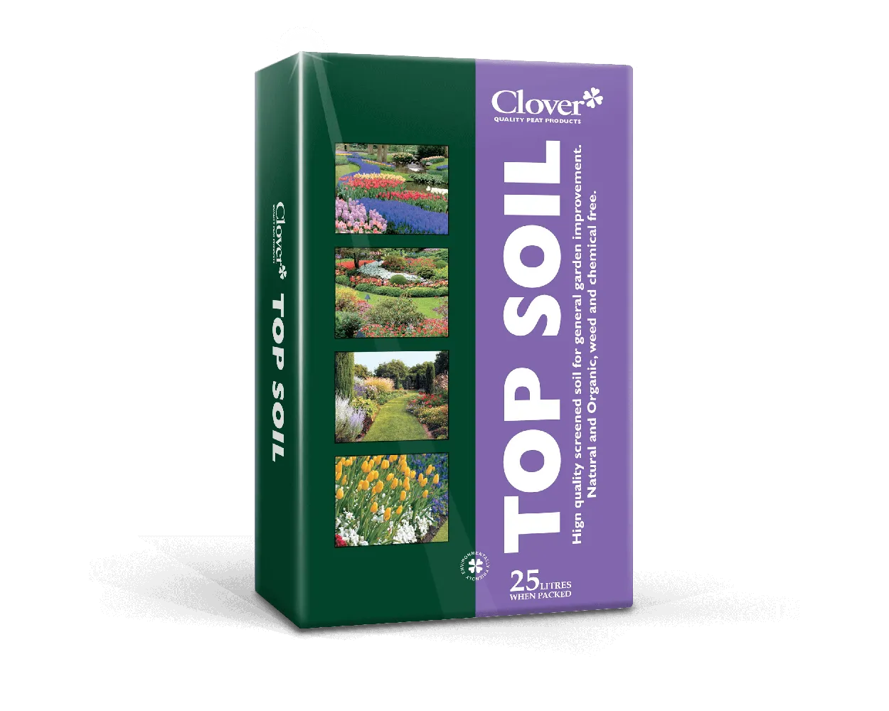 Clover Top Soil - bagged, 25 ltr