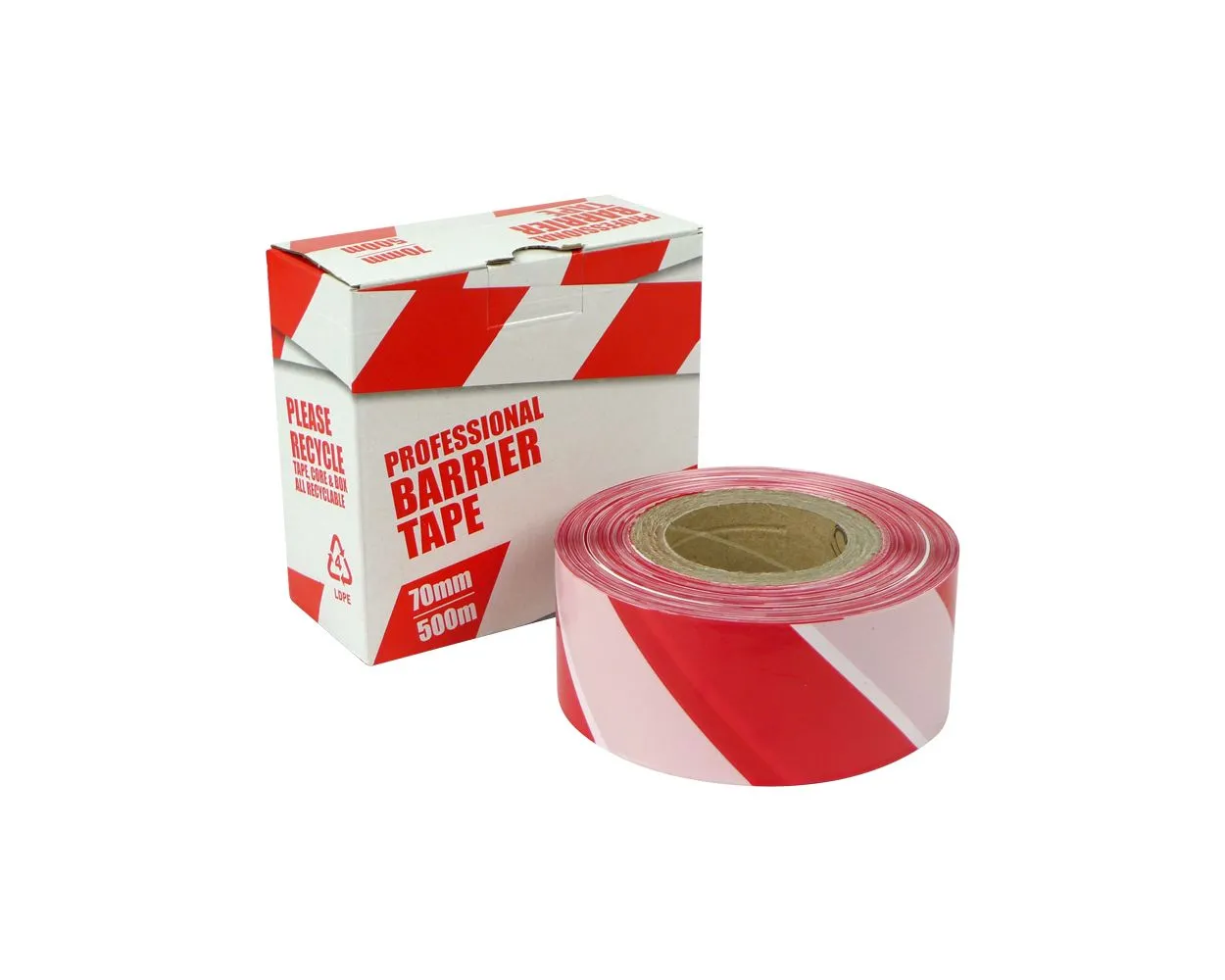 Zebra Hazard Tape - non adhesive, 500m