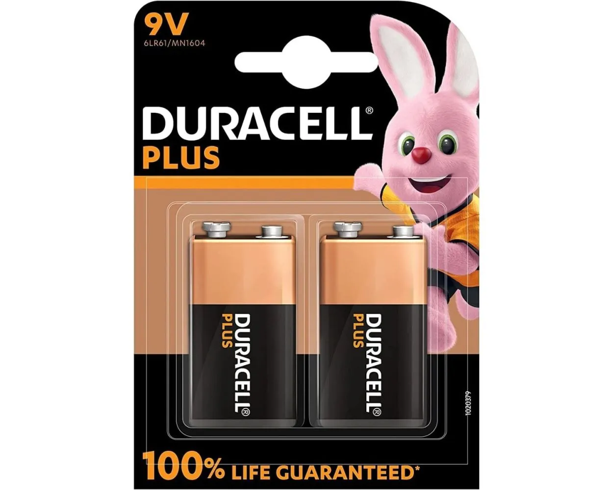 Duracell 9V Cell Plus Power Batteries (Pack 2)