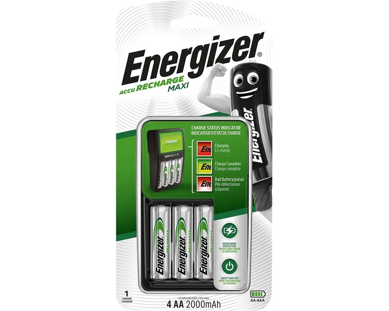 Energizer Compact AA Battery Charger
