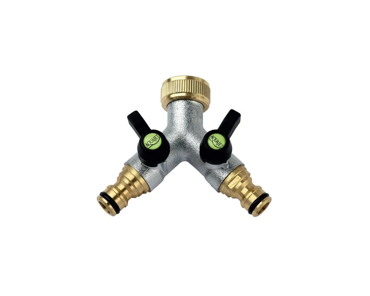 2-Way Tap Brass Quick Connector