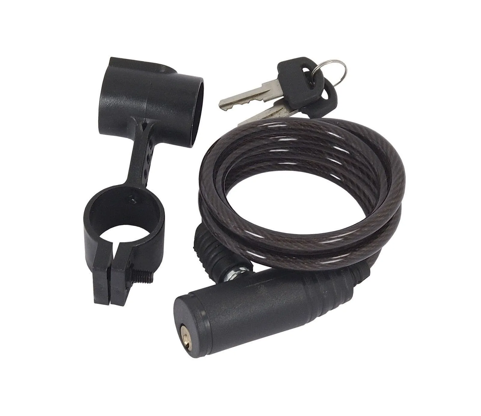 Bike Bicycle Security Lock Cable With Two Keys 6mm X 1M