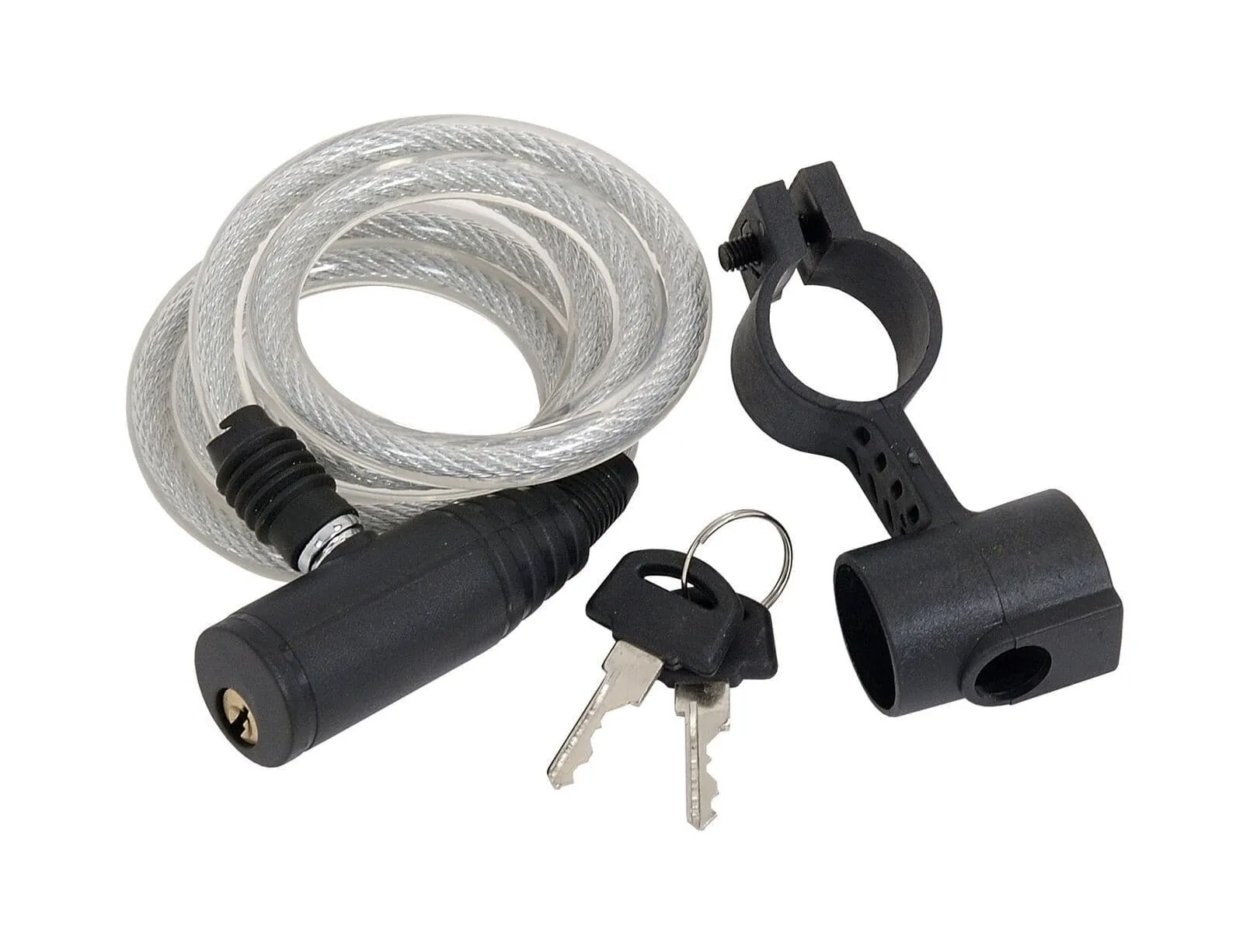 Bike Bicycle Security Lock Cable With Two Keys 8mm X 1M