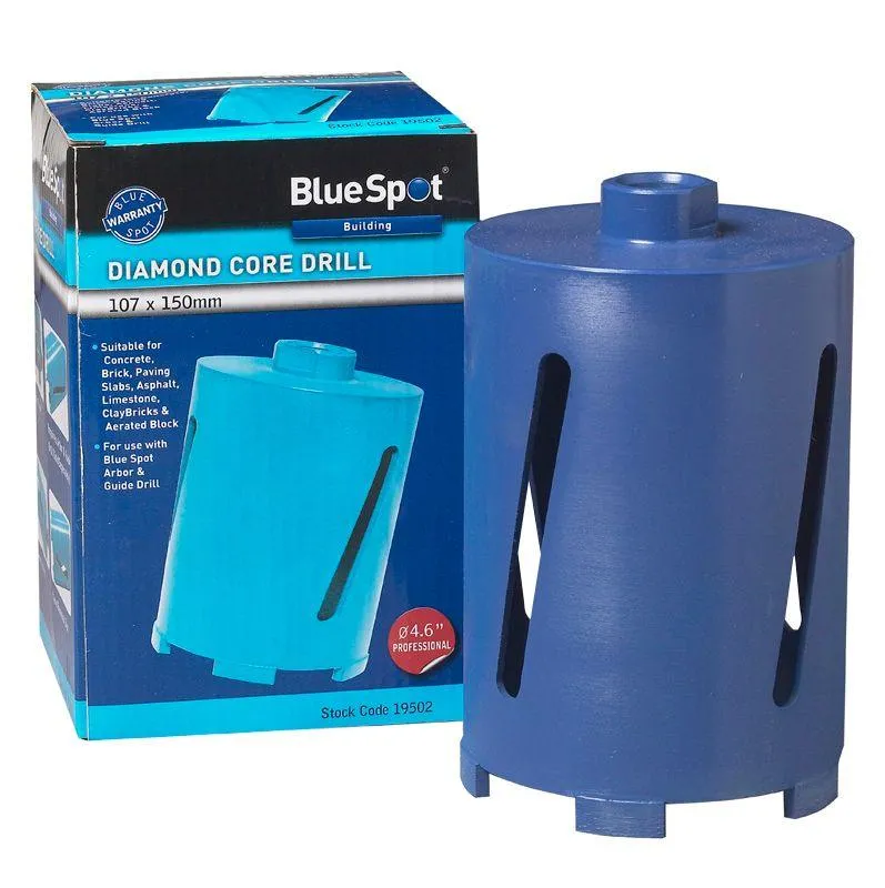 BLUE SPOT TOOLS 107 X 150MM DIAMOND CORE DRILL