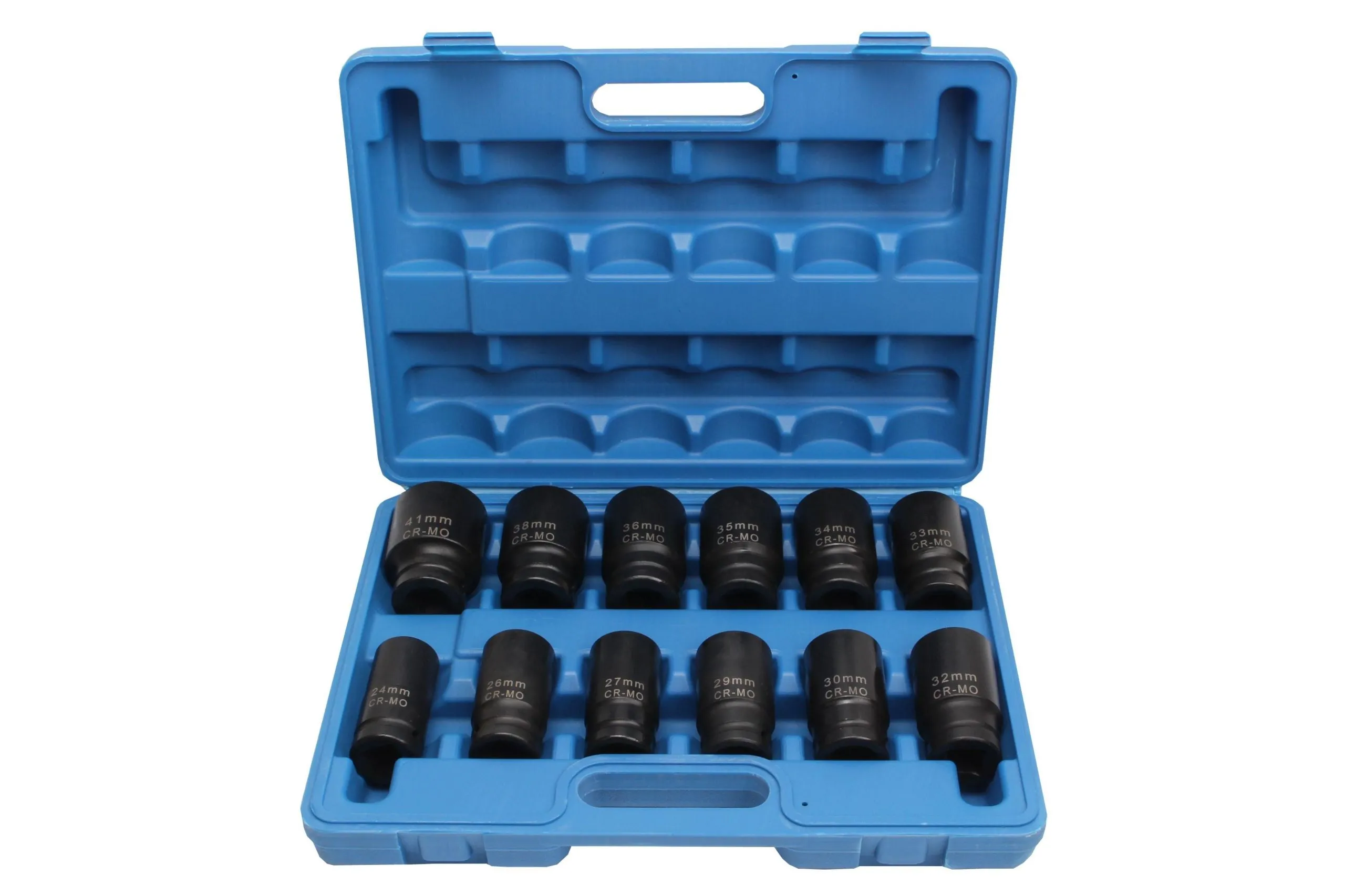 BLUE SPOT TOOLS 12 PCE 3/4" IMPACT SOCKET SET (24-41MM)