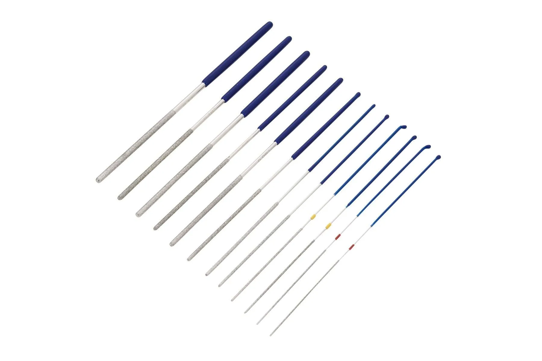 BLUE SPOT TOOLS 12 PCE ROUND FLEXIBLE DIAMOND FILES