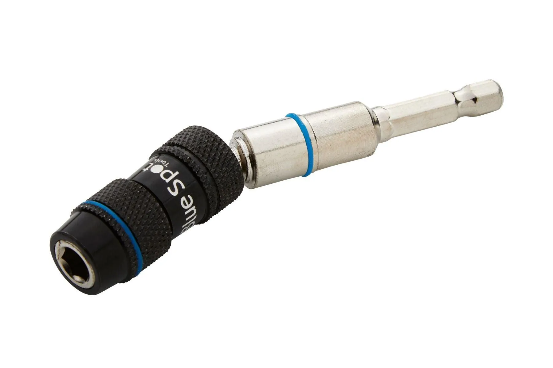 BLUE SPOT TOOLS 1/4" HEX SHANK 0-20° ANGLED BIT HOLDER