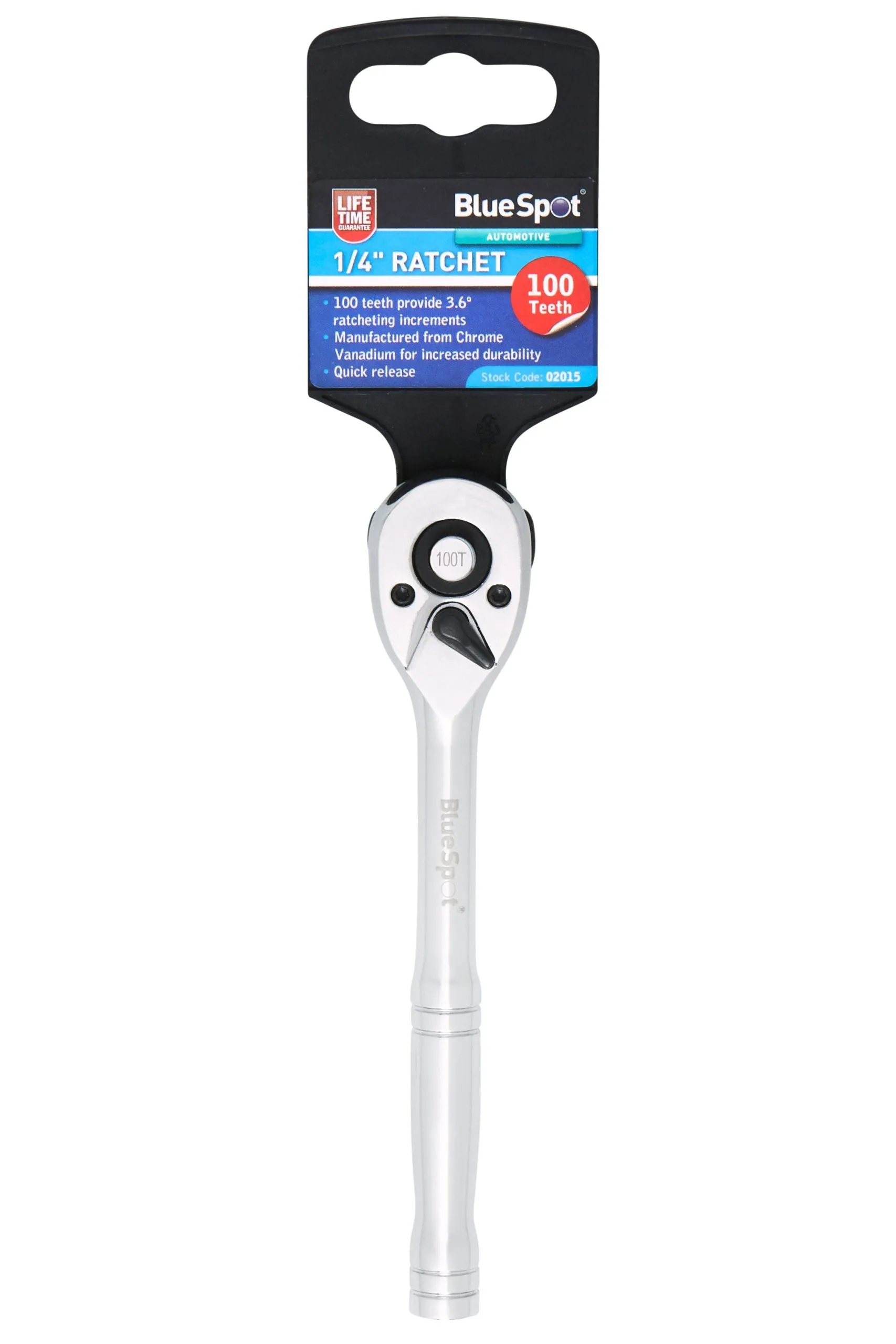 BLUE SPOT TOOLS 1/4" RATCHET (100 TEETH)