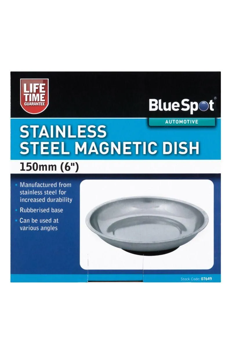 BLUE SPOT TOOLS 150MM (6") STAINLESS STEEL MAGNETIC DISH
