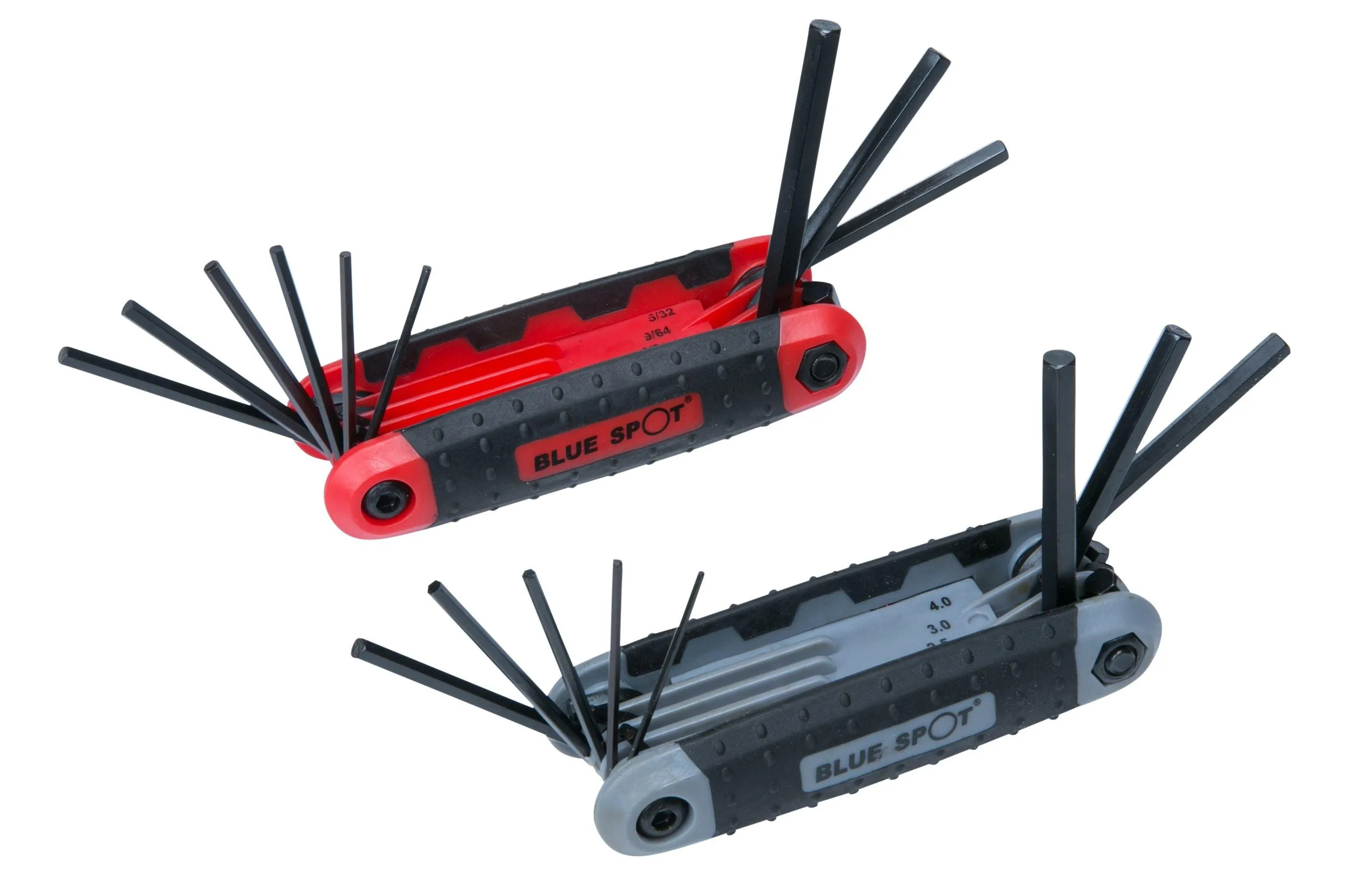 BLUE SPOT TOOLS 17 PCE METRIC AND IMPERIAL HEX KEY SET (1.5-8MM) (5/64"-1/4")