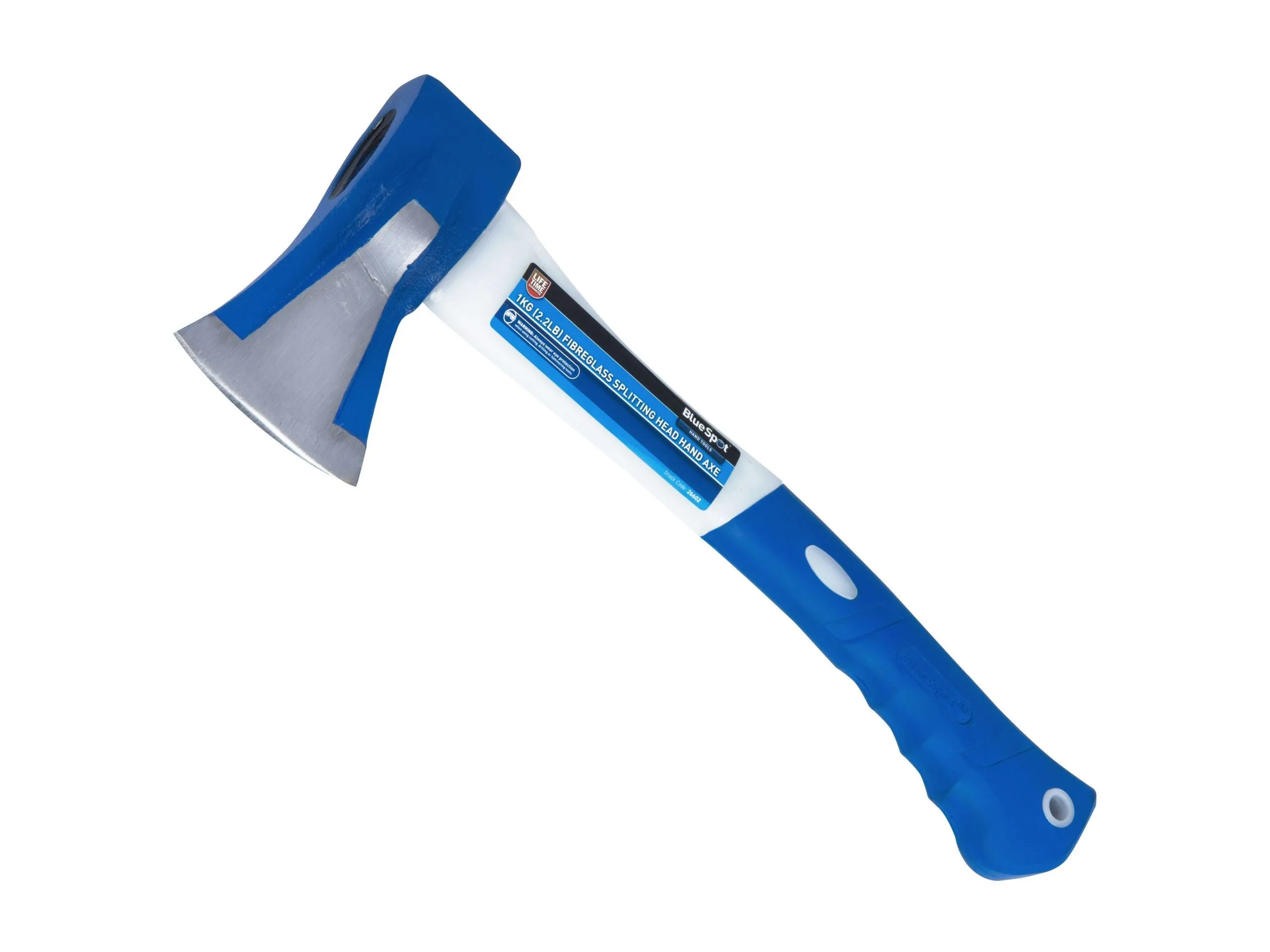 BLUE SPOT TOOLS 1KG (2.2LB) FIBREGLASS SPLITTING HEAD HAND AXE