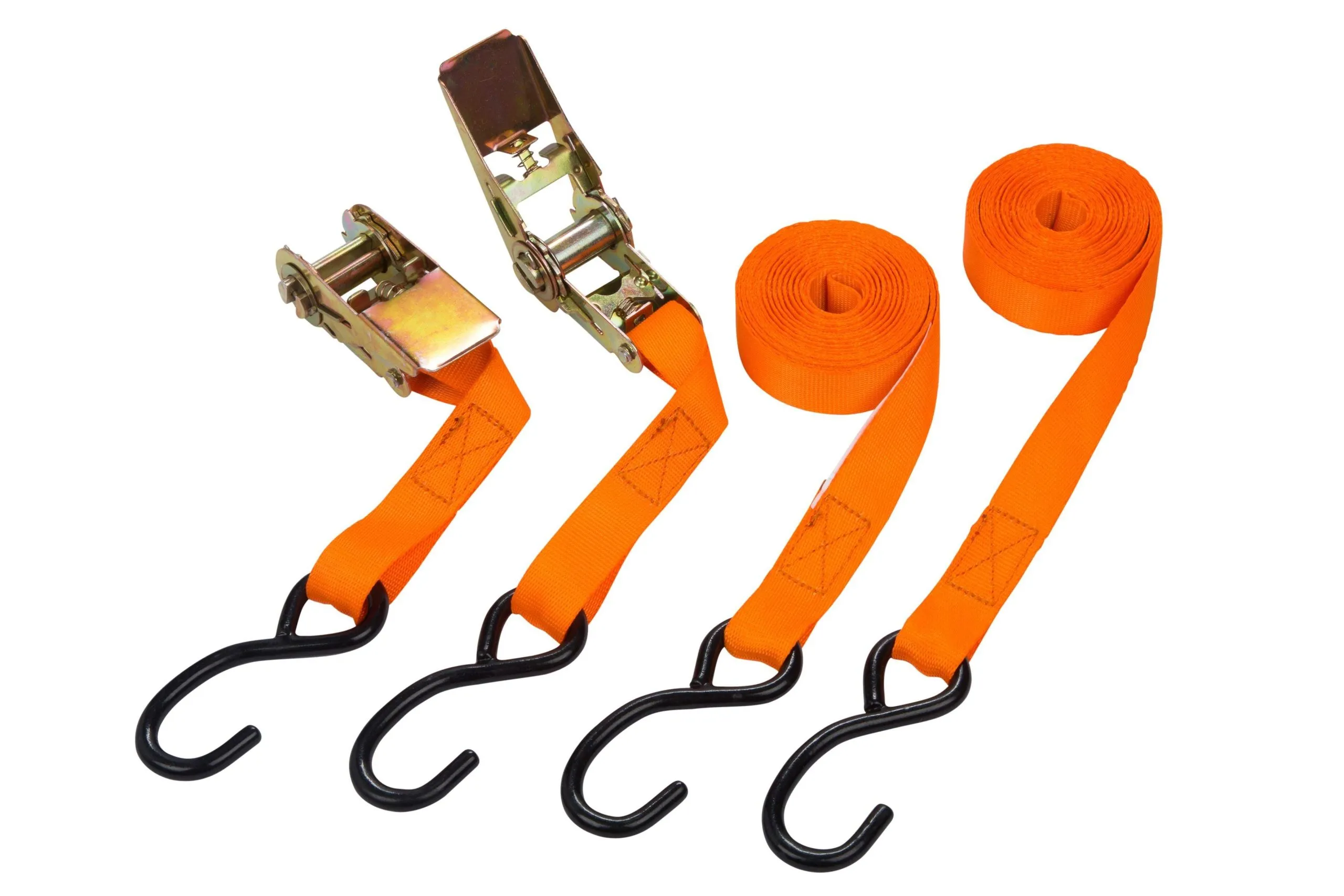 BLUE SPOT TOOLS 2 PACK RATCHET TIE DOWN (25MM X 4.5M/15FT)