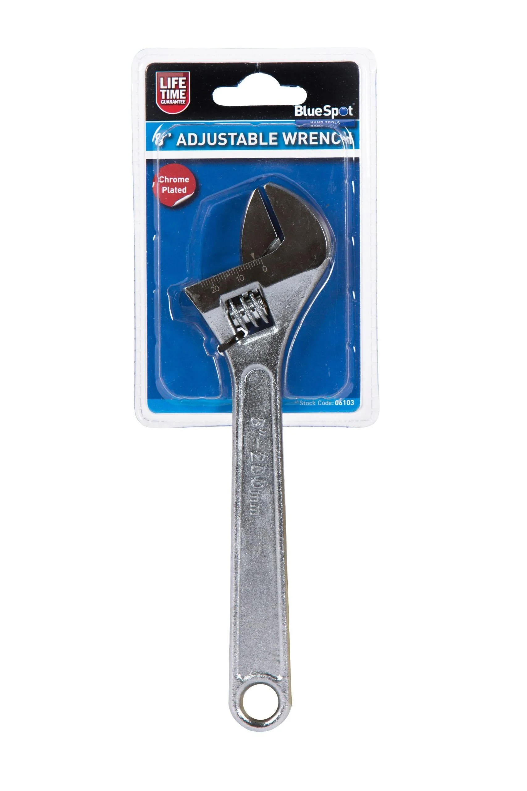 BLUE SPOT TOOLS 200MM (8") ADJUSTABLE WRENCH