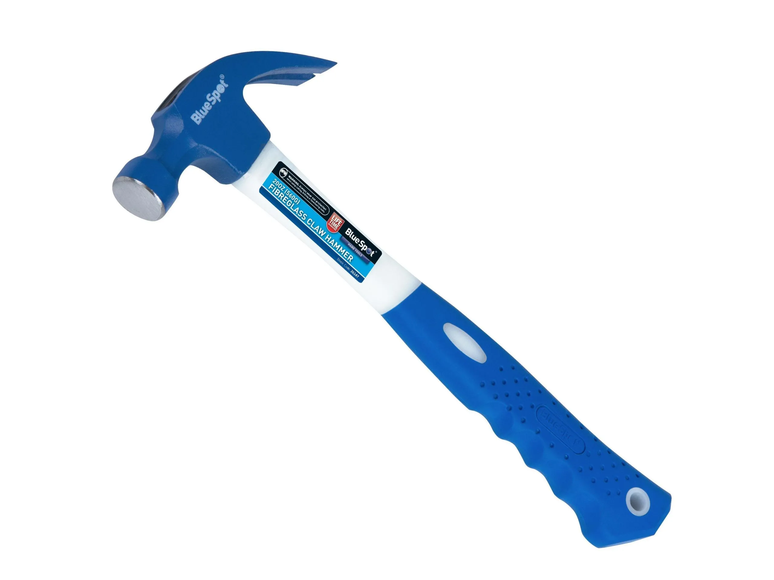 BLUE SPOT TOOLS 20OZ (560G) FIBREGLASS CLAW HAMMER
