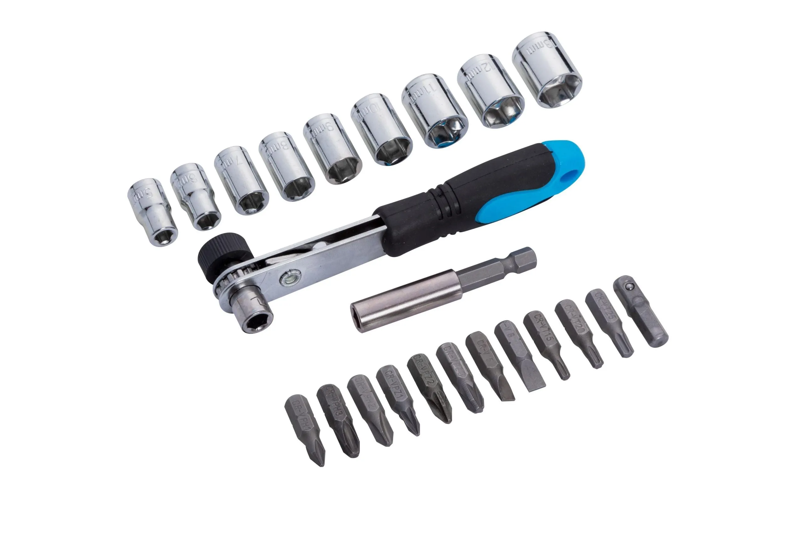 BLUE SPOT TOOLS 23 PCE OFFSET RATCHET BIT AND SOCKET SET