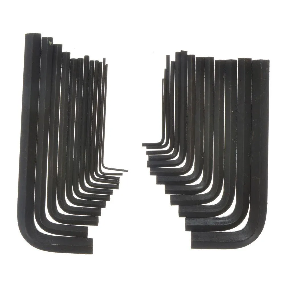 BLUE SPOT TOOLS 25 PCE METRIC AND IMPERIAL HEX KEY WRENCH SET WITH POUCH (1-10MM) (3/64"-3/8")