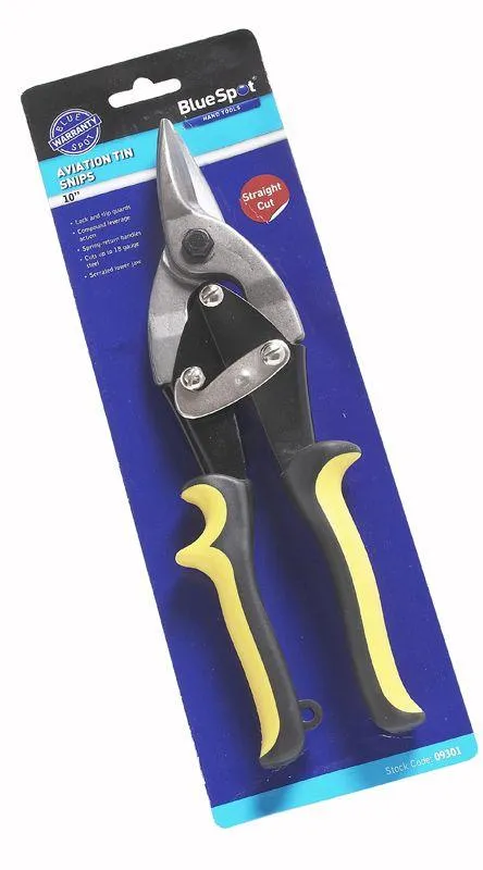 BLUE SPOT TOOLS 250MM (10") AVIATION TIN SNIP