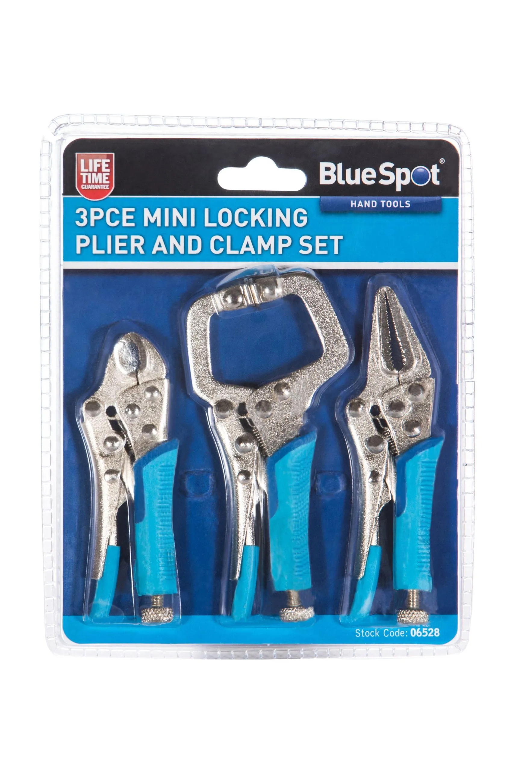BLUE SPOT TOOLS 3 PCE MINI LOCKING PLIER AND CLAMP SET