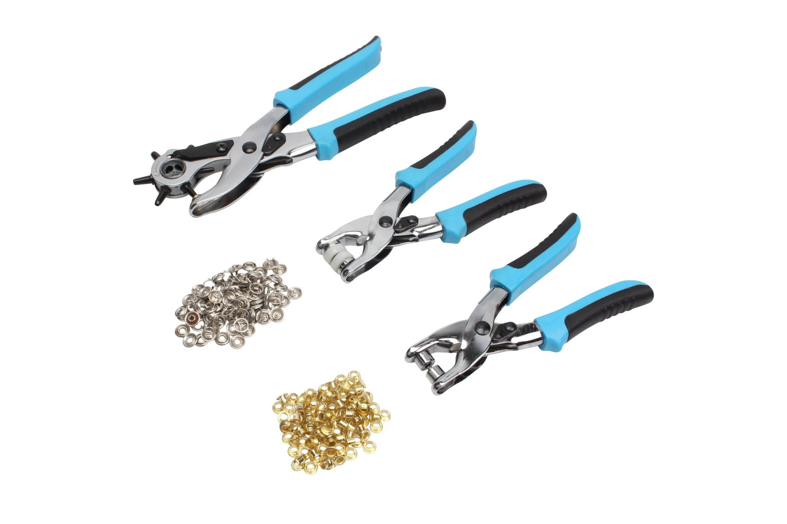 BLUE SPOT TOOLS 3 PCE PUNCH AND EYELET PLIER SET