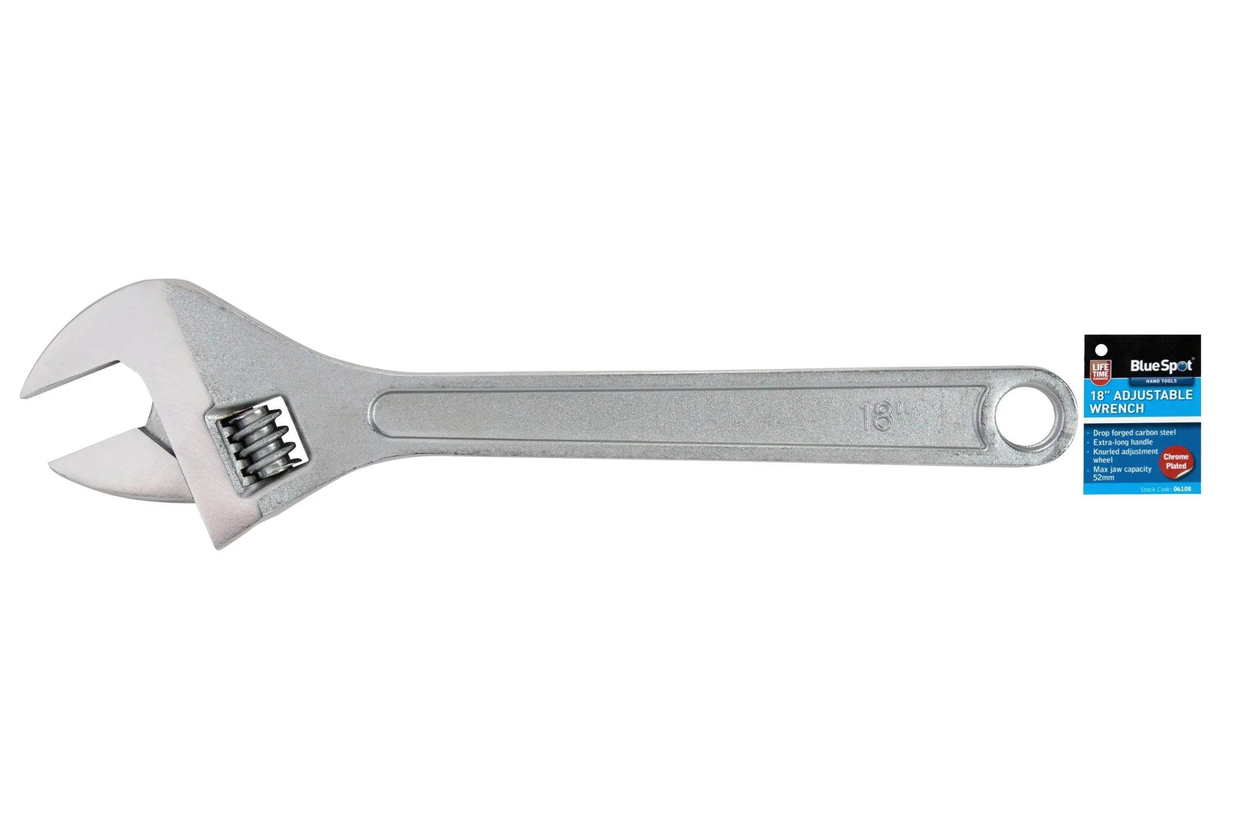 BLUE SPOT TOOLS 450MM (18") ADJUSTABLE WRENCH