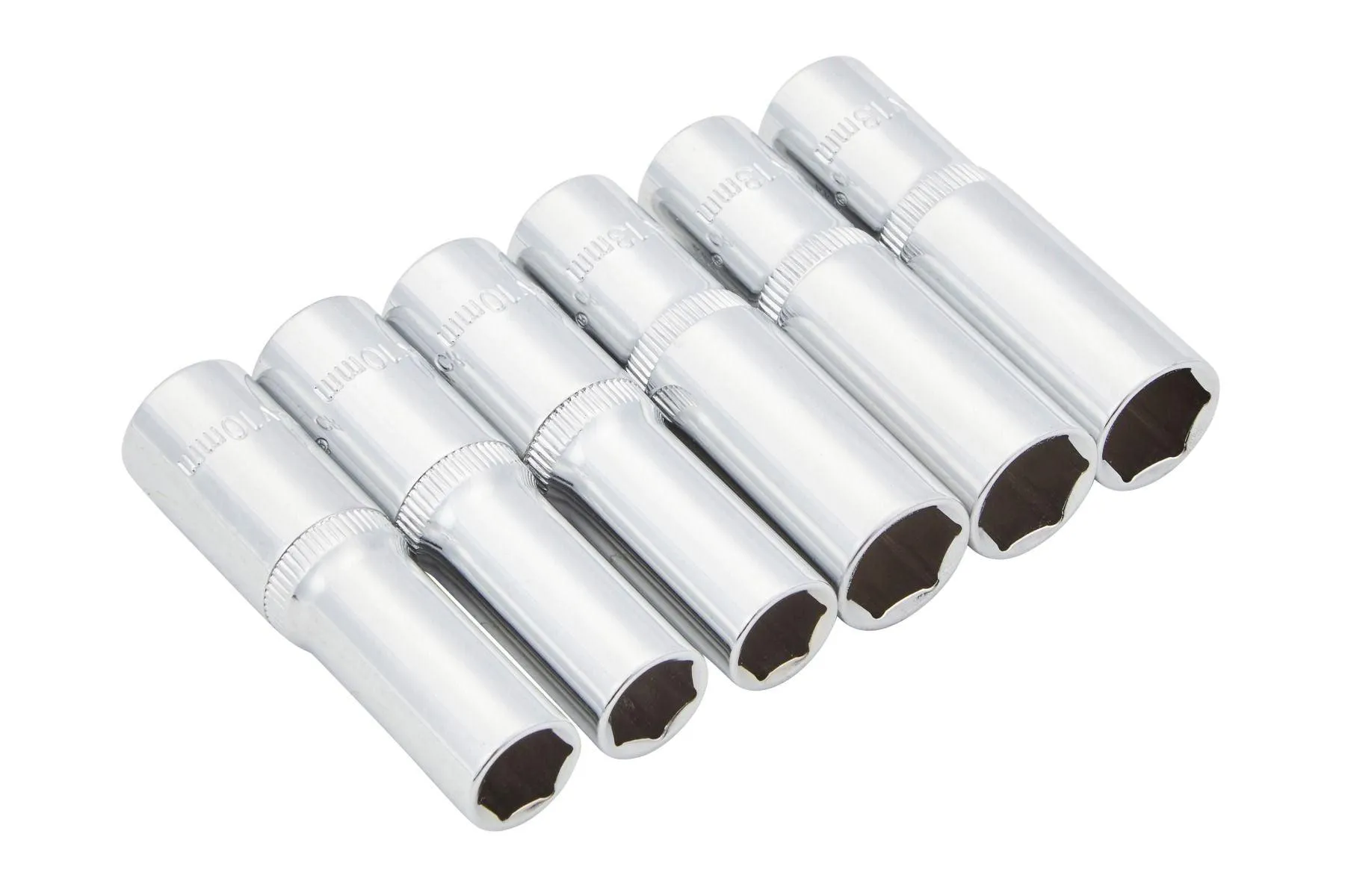 BLUE SPOT TOOLS 6 PCE 3/8" METRIC DEEP SOCKETS (10 & 13MM) (EVA FOAM)