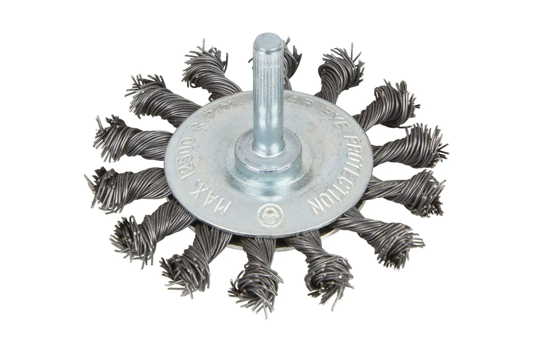 BLUE SPOT TOOLS 75MM (3") FLAT TWIST KNOT WIRE WHEEL BRUSH