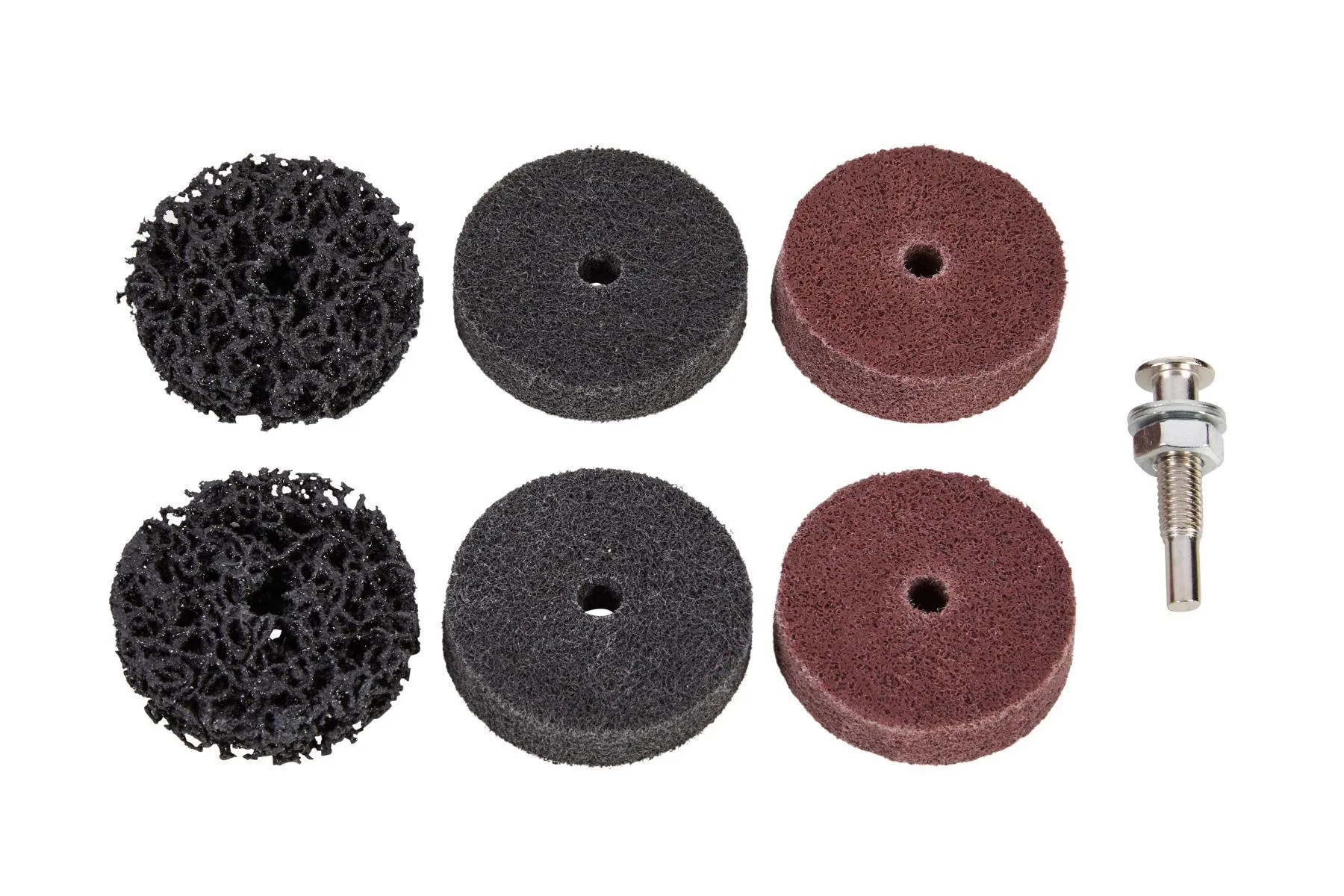 BLUE SPOT TOOLS 7PCE 2" GRINDING AND STRIPPING WHEEL SET