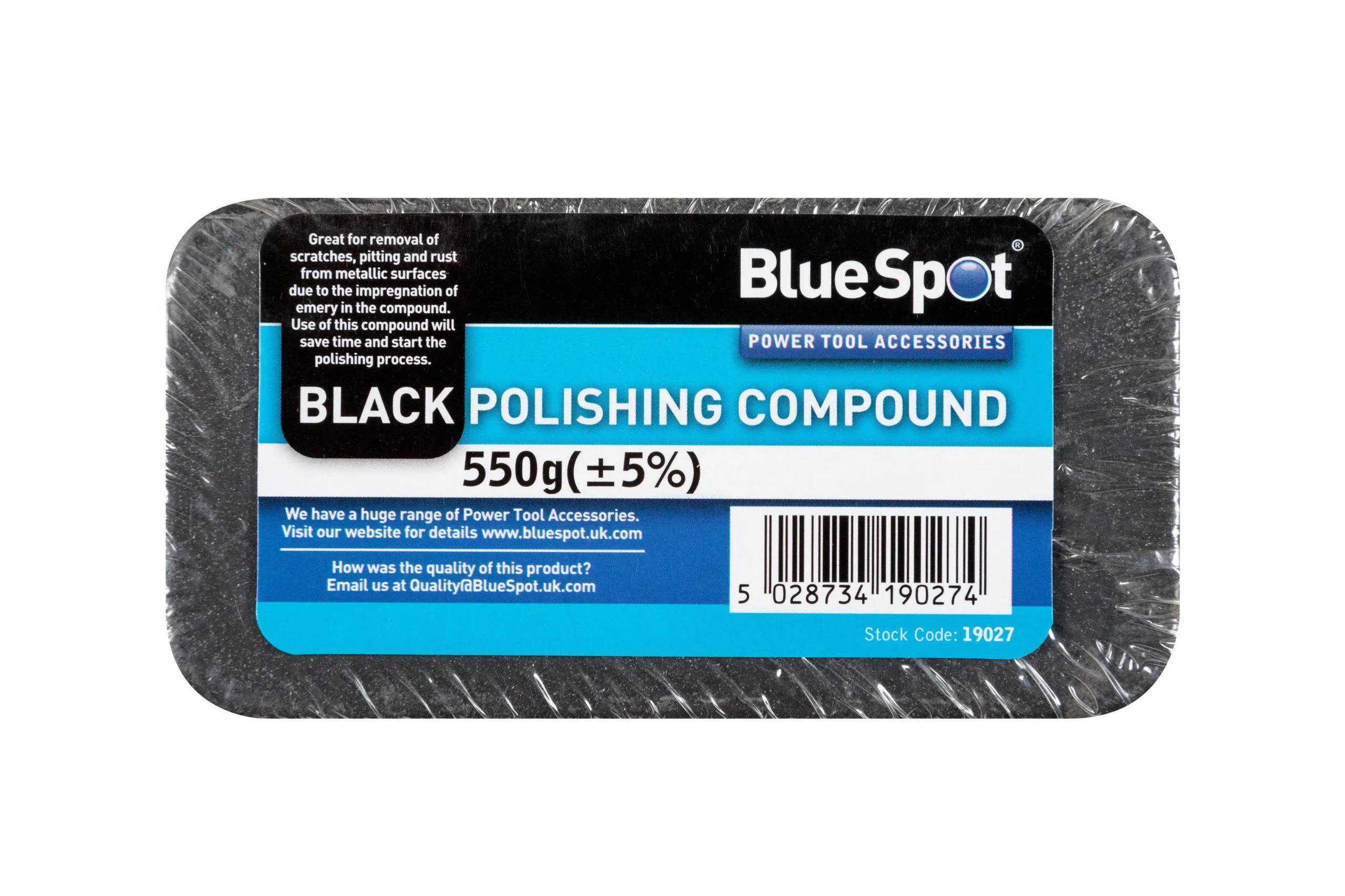 BLUE SPOT TOOLS BLACK POLISHING COMPOUND (500G)