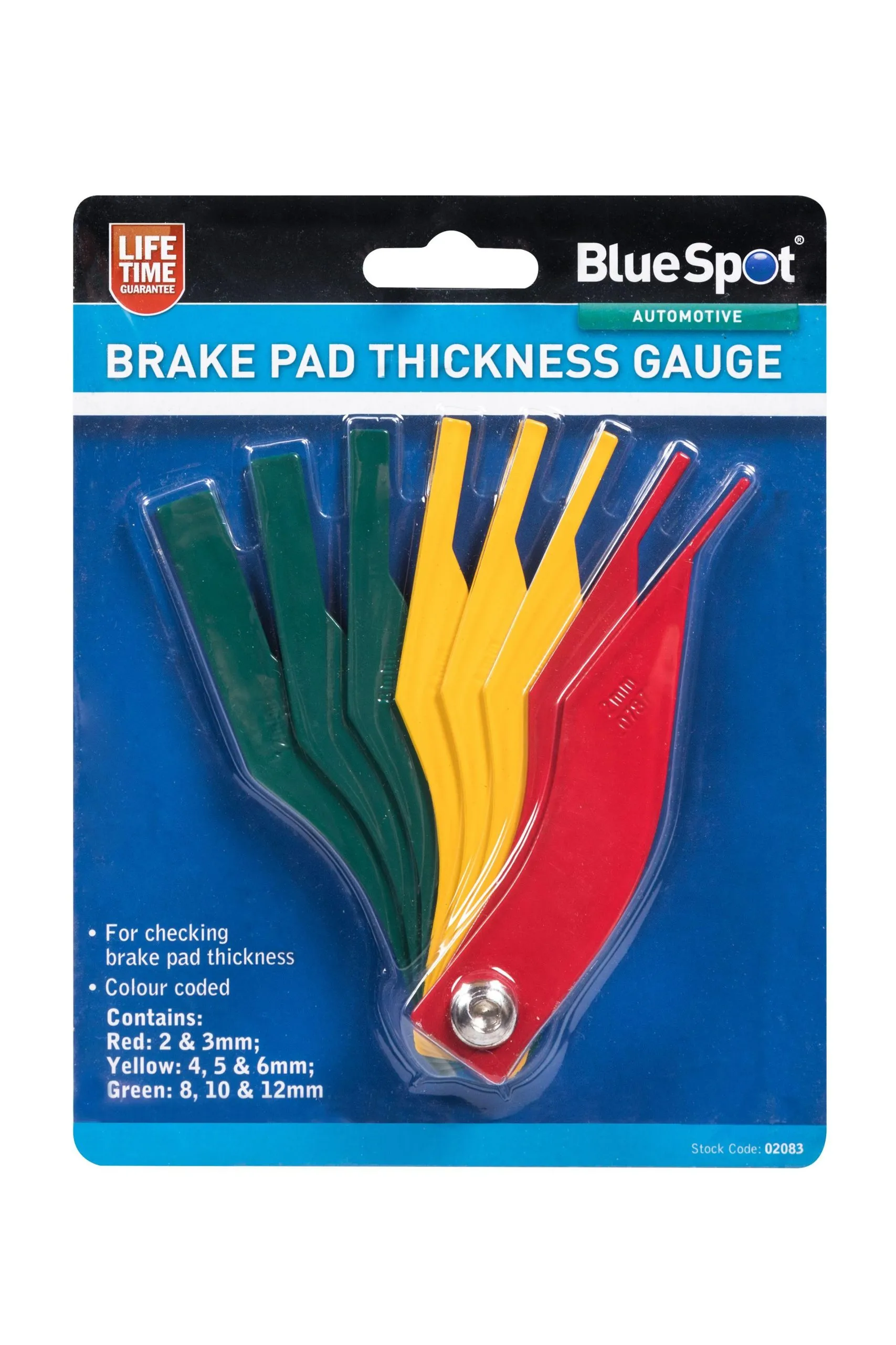 BLUE SPOT TOOLS BRAKE PAD THICKNESS GAUGE